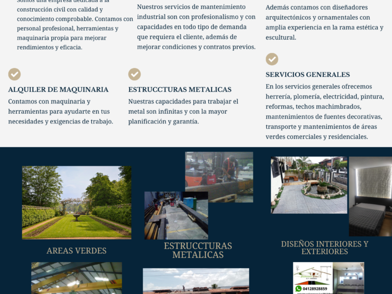 CONSTRUCCIONES ESVIVE C.A. servicios.